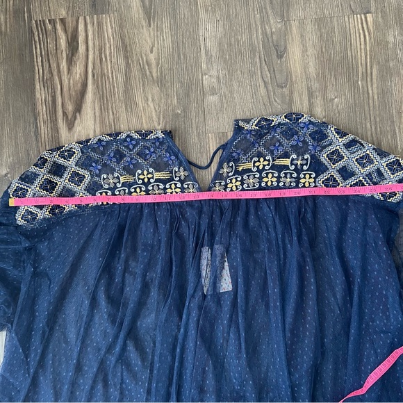 Free People NEW Joyride Sheer Embroidered Lace Top - Picture 12 of 15